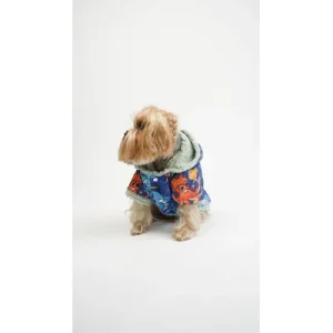 Paws & Whiskers Одело за кучиња Ocean Raincoat, Шарено