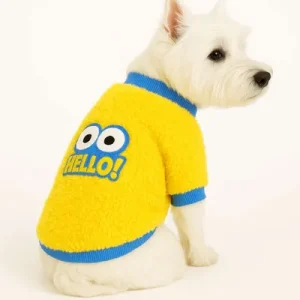 Paws & Whiskers Одело за кучиња Yellowhellosweat, Жолто