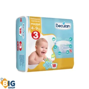Пелени Becutan 18пар. No.3 Midi 4-9кг