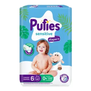 Pufies Sensitive Maxi Pack бр.6 (14+кг) Бебешки пелени 42/1