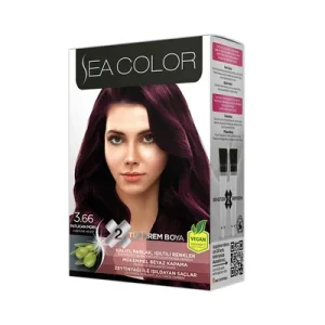SEA COLOR Боја за коса 3.66 Aubergine Red