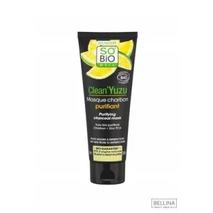 SO’BiO ETIC Прочистувачка маска за лице од јаглен за мрсна кожа CLEAN’YUZU, 75мл
