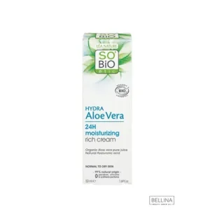 SO’BiO étic Hydra aloe vera 24h хидратантна крема за лице од алое вера – 50 мл.