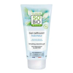 SO’BiO étic Hydra aloe vera освежувачки гел за чистење лице од алое вера – 150 мл.
