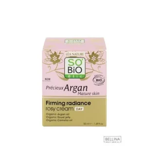 SO’BiO étic Precieux argan дневна крема за затегнување за зрела кожа од арган – 50 мл.