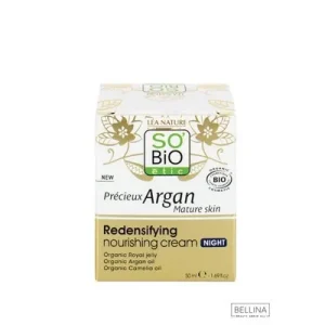 SO’BiO étic Precieux argan хранлива ноќна крема за зрела кожа од арган – 50 мл.