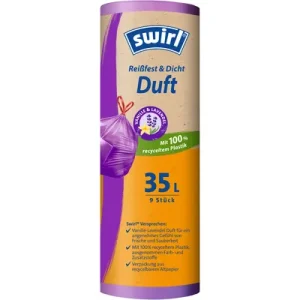 Swirl Вреќи за Отпад со Врвка со Мирис на Лаванда 35л/9