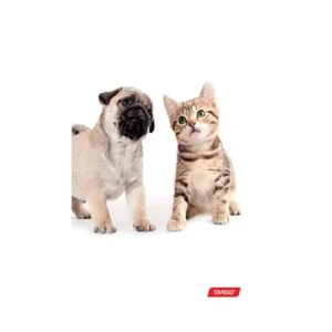 Target Baby Animals A5 тетратка, куче и маче, коцки