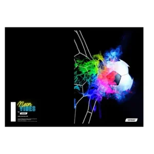 Target Neon Vibes A4 тетратка, фудбал топка, коцки