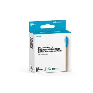 THE HUMBLE Cotton swabs blue чепкалки за уши од бамбус – x100
