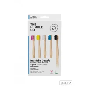 THE HUMBLE Family pack sensitive четки за заби од бамбус за возрасни – x5