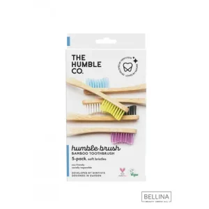 THE HUMBLE Family pack soft четки за заби од бамбус за возрасни – x5
