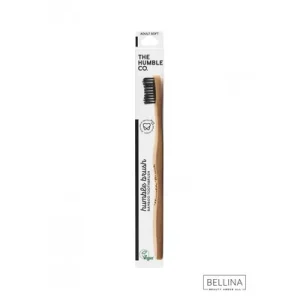 THE HUMBLE Humble brush soft четка за заби од бамбус за возрасни – црна