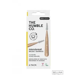 THE HUMBLE Interdental brush size 4 шест интердентални четки за заби – жолти
