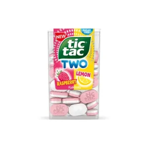 Tic Tac Two Бонбони со вкус на малина и лимон 38.5гр