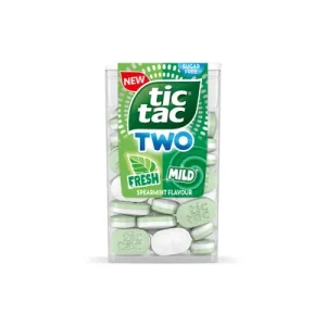 Tic Tac Two Бонбони со вкус на зелено нане 38.5гр