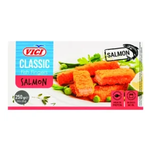 Vici Панирани стапчиња од лосос 250гр (Замрзнато)