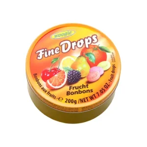 WOOGIE Бонбони со овошен вкус Fine Drops