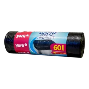 YORK Вреќи за ѓубре на врзување 60l,10/1